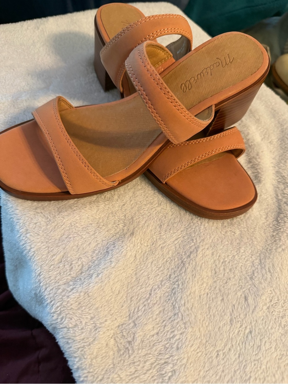 Madewell Coral Double-Strap Slide Sandals - Picture 2 of 6